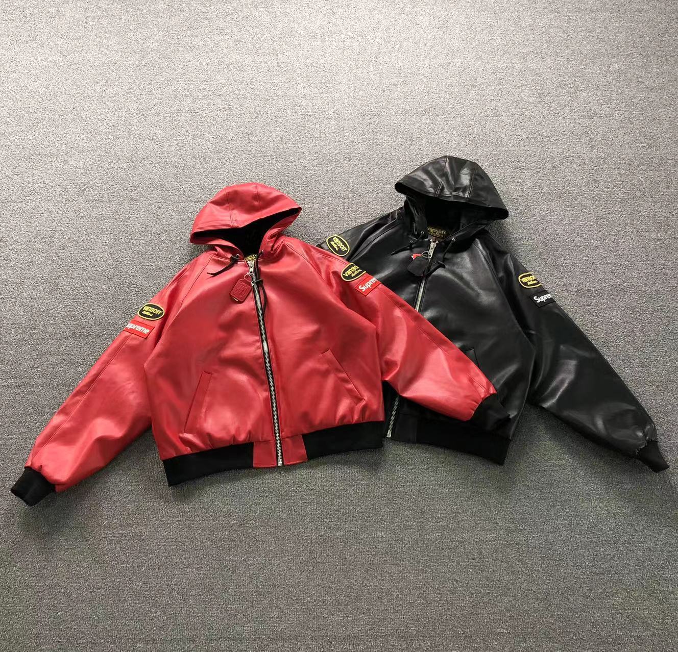 Jaqueta Hooded Work Supreme x Vanson Leathers