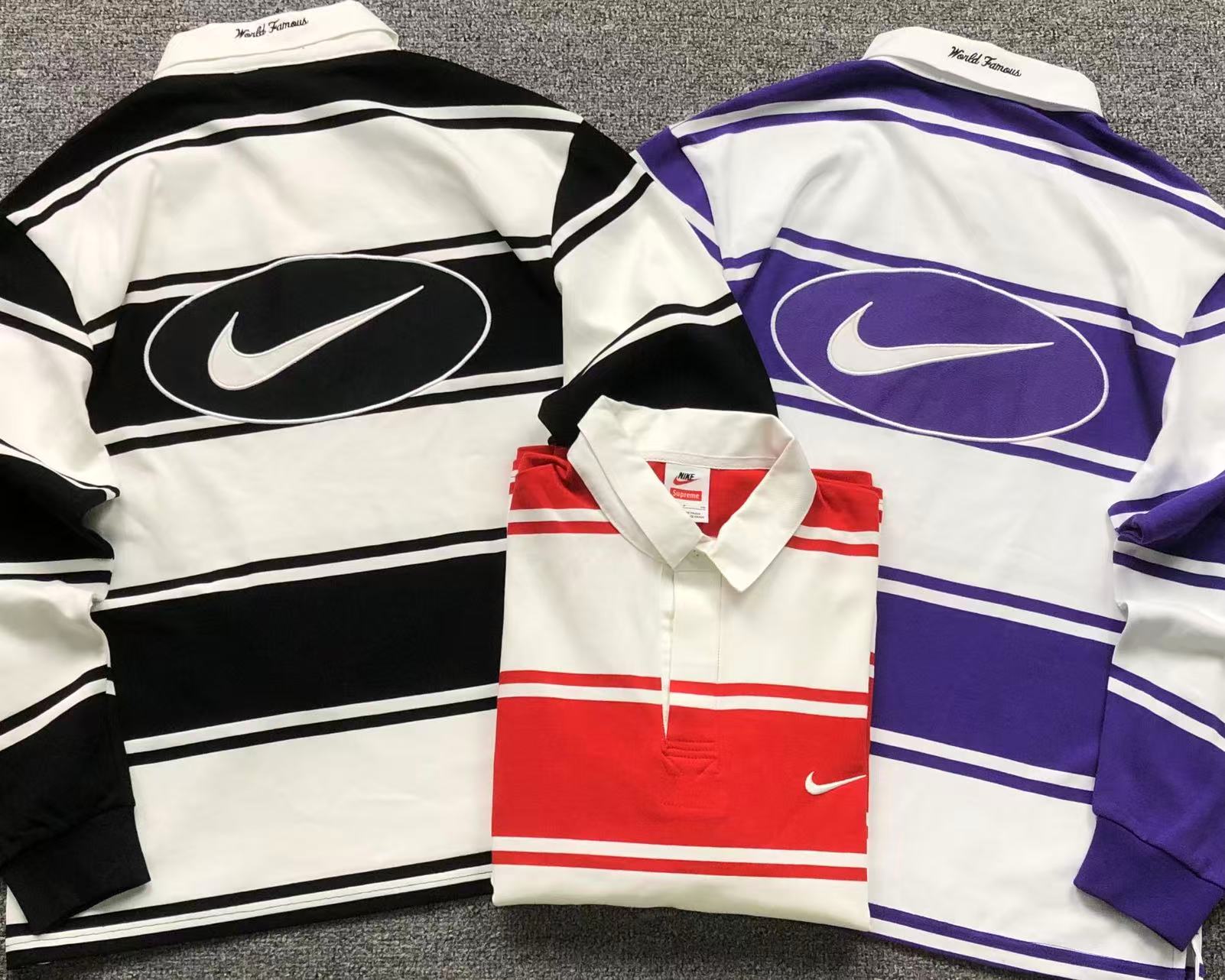 camisa polo de rúgbi da colaboração Nike x Supreme
