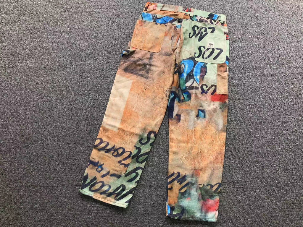 Stussy Work-Pant Alfonso Canvas 'Multi'