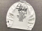 World Tour Polo de manga longa Stussy