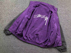 Jaqueta Corta Vento Roxo Dupla Face Stussy
