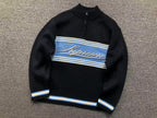 Suéter Script Stripe Half Zip