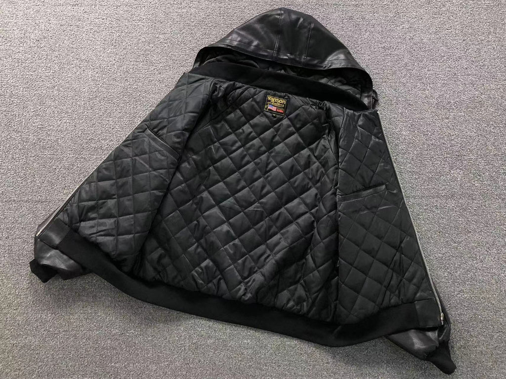 Jaqueta Hooded Work Supreme x Vanson Leathers