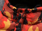 Jaqueta Puffer Corteiz Bolo V2 na cor Blood Orange
