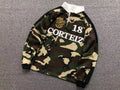 Camisa polo rugby Woodland camuflada Corteiz