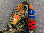 Blusa BAPE x adidas Shark Track Hoodie verde camuflado