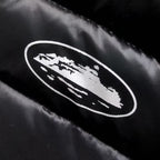 Jaqueta puffer preta Corteiz