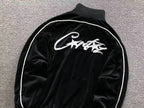 Jaqueta Corteiz VVS Velour Track Jacket preta