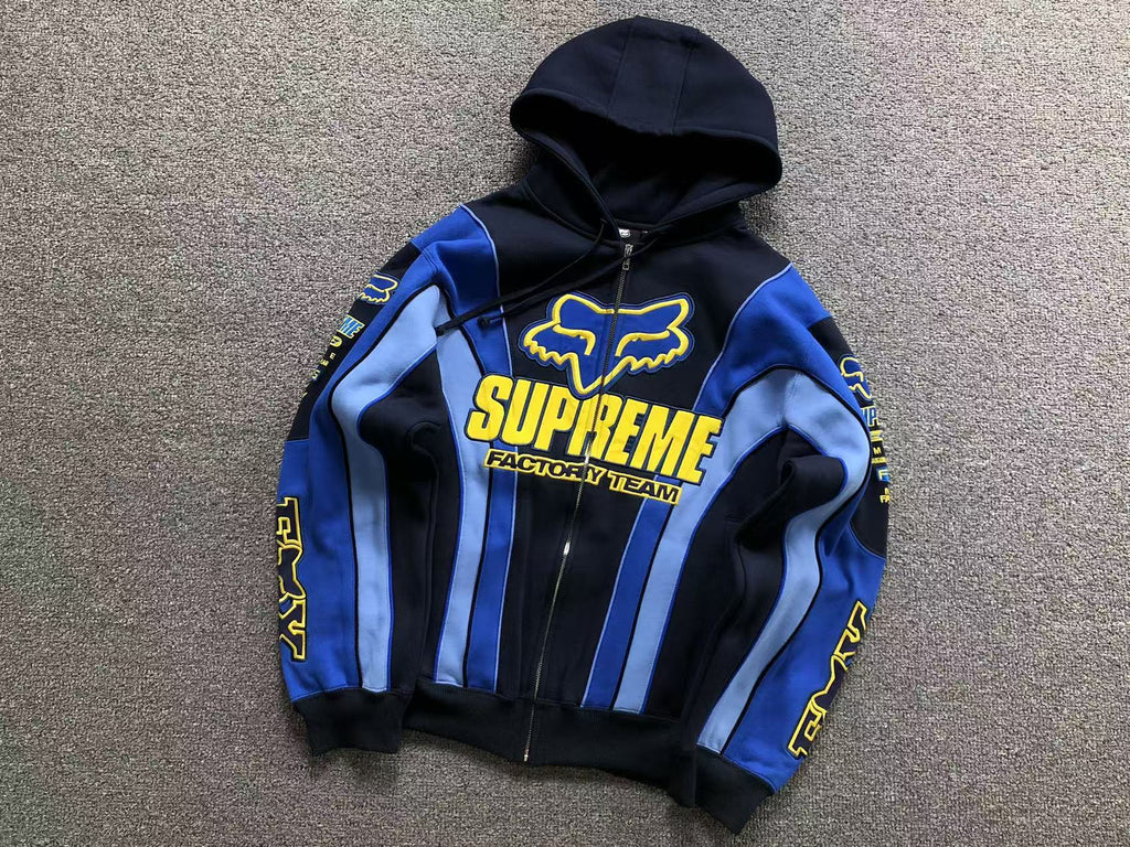 Moletom da colaboração Supreme x Fox Racing