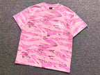 Camiseta Corteiz Island Puff Print T-Shirt Pink Tiger