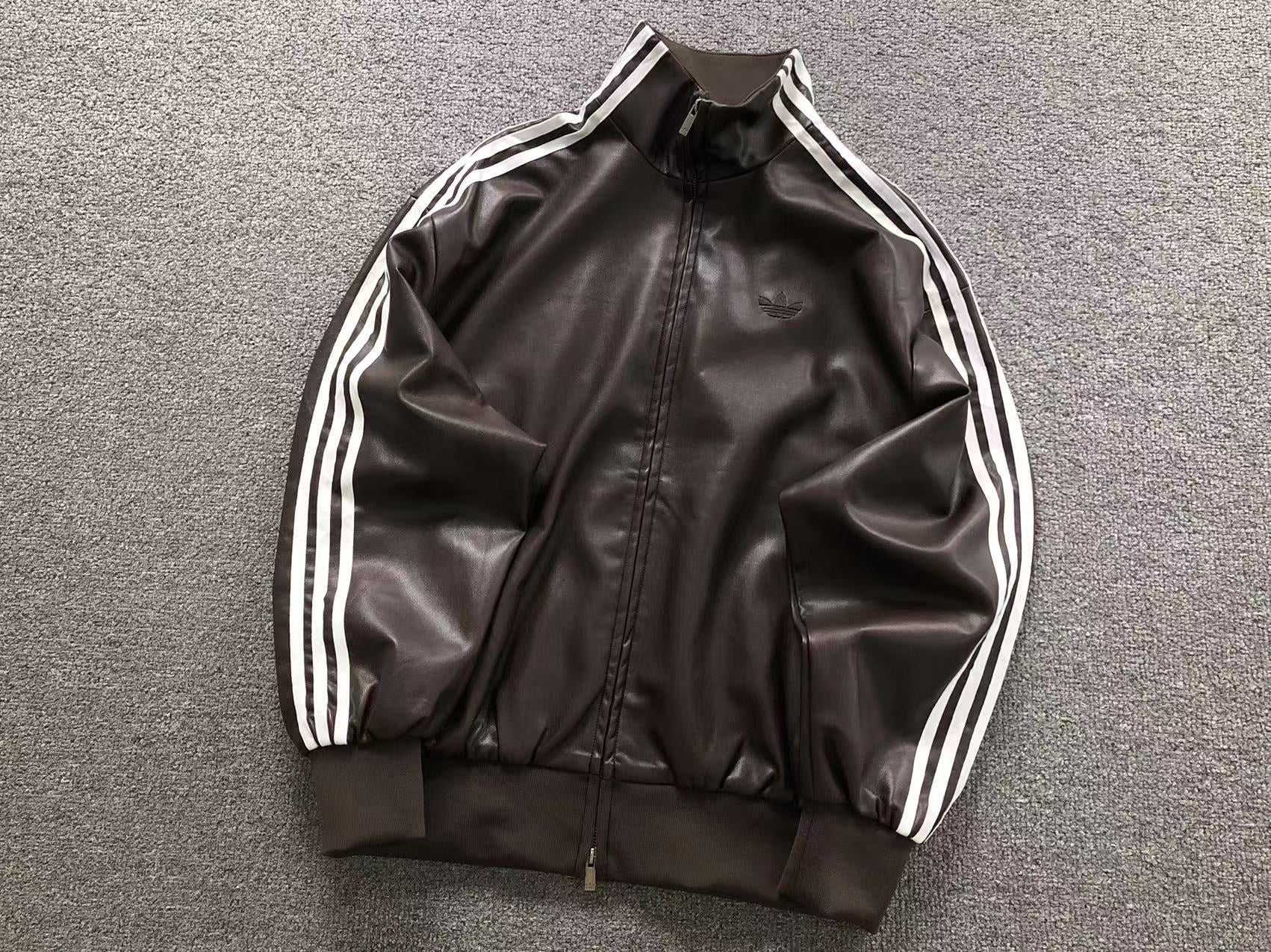 Jaqueta de couro sintético Adidas