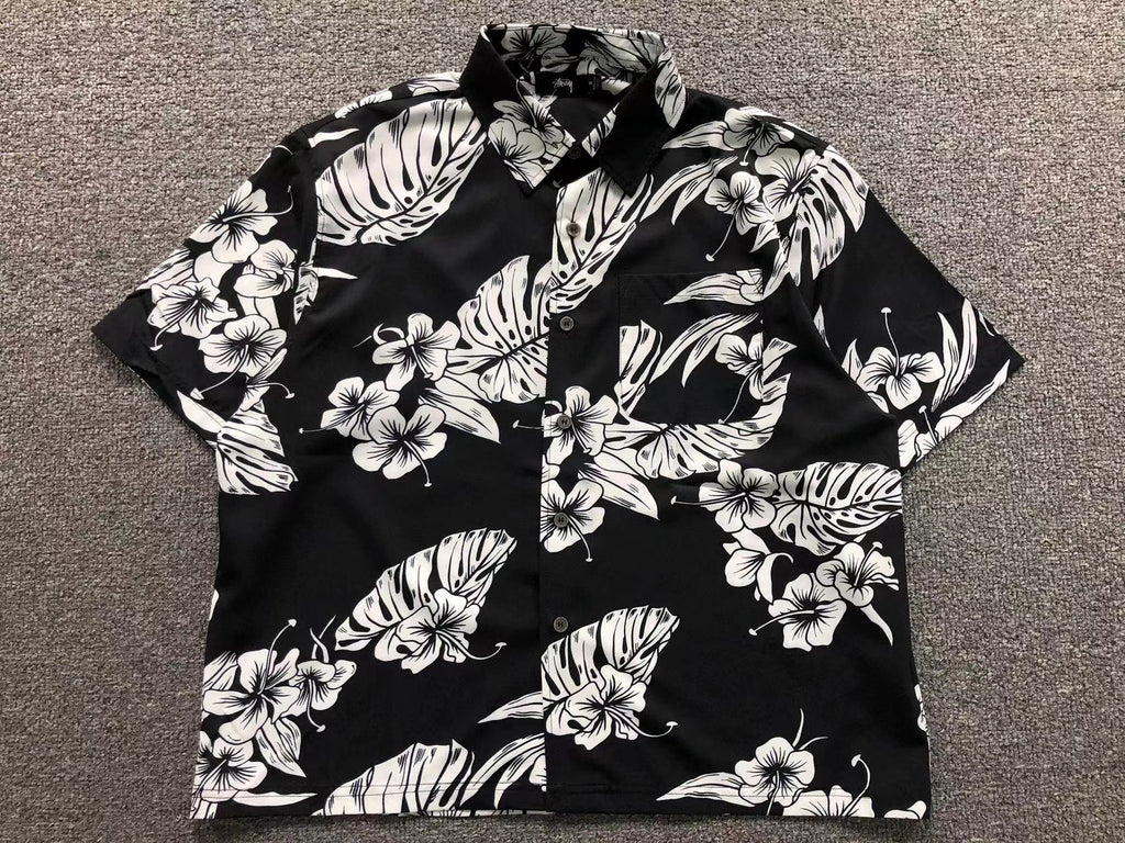 Camisa Stussy Havaiana de Manga Curta
