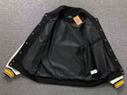 Jaqueta Varsity Stussy x Goldie Metalheadz 30 'Preta'