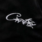 Jaqueta Corteiz VVS Velour Track Jacket preta