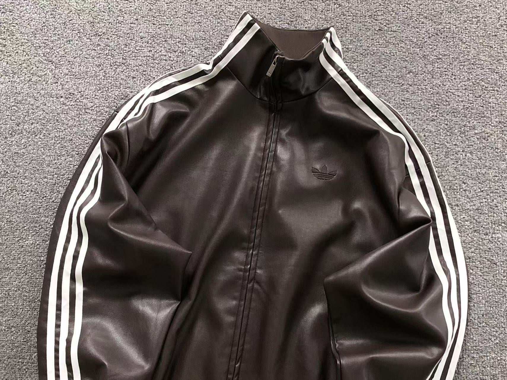 Jaqueta de couro sintético Adidas