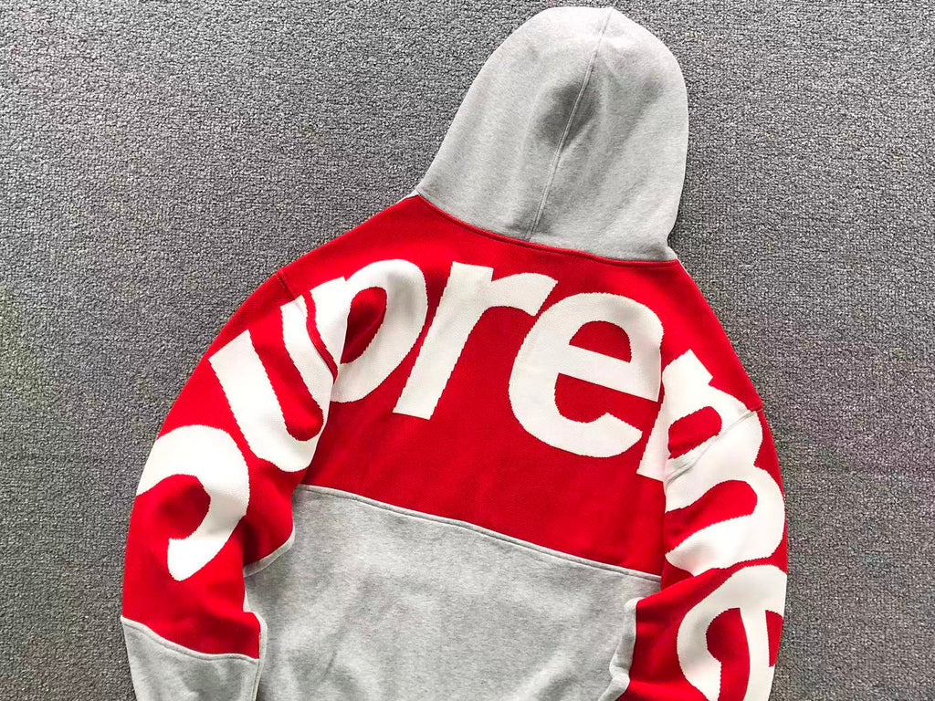 Blusa Big Logo Jacquard Hooded Supreme