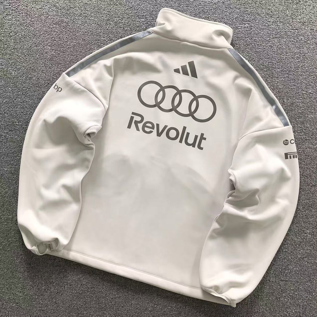 Jaqueta branca Adidas Audi Revolut F1