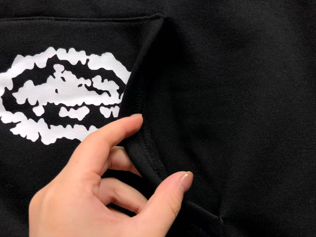 Blusa Denim Tears x Corteiz Moletom Zip Black