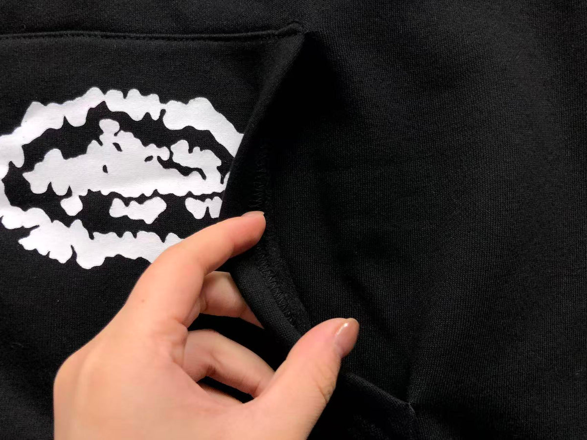 Blusa Denim Tears x Corteiz Moletom Zip Black