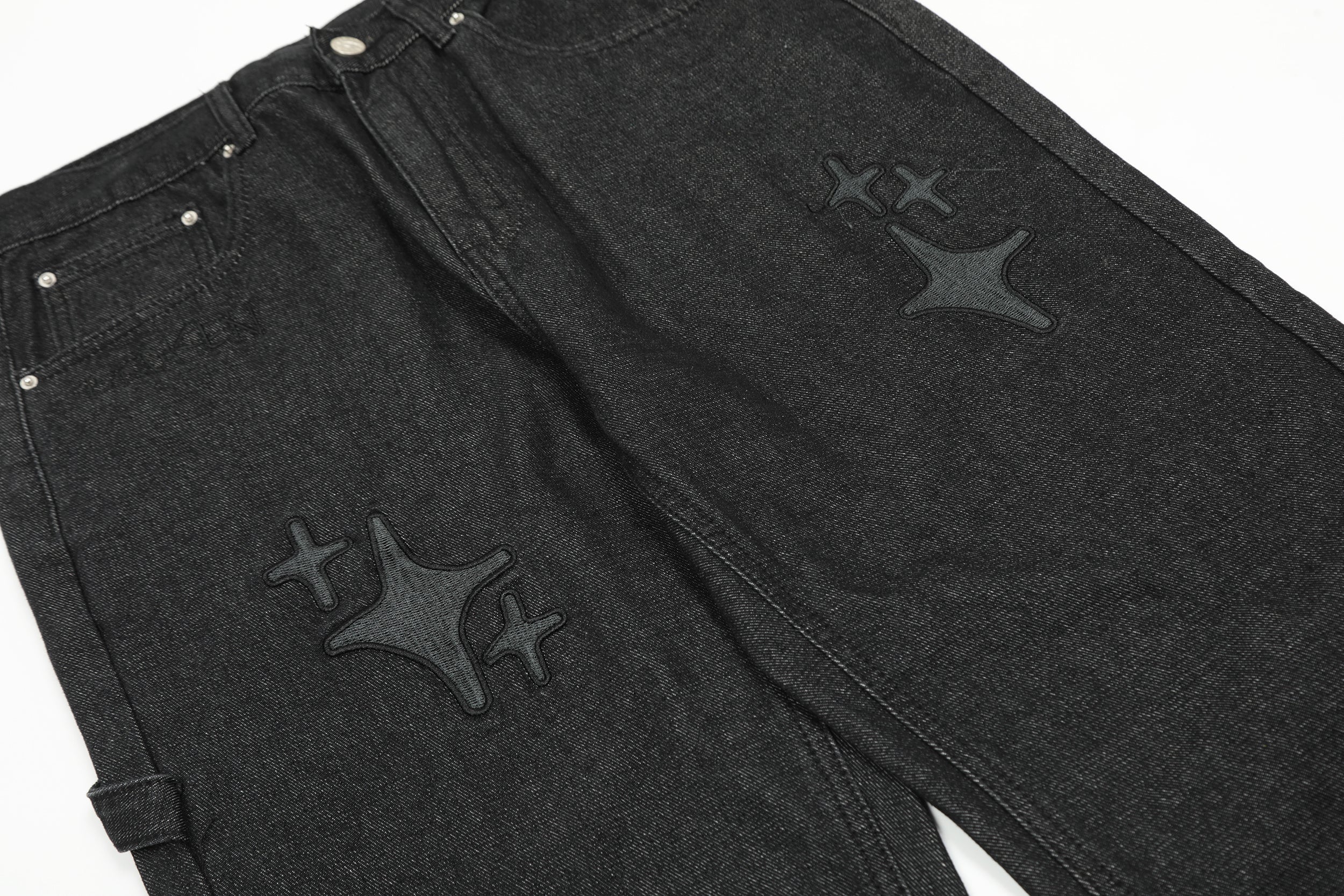 Calça Jeans Baggy Estrelada - Broken Planet