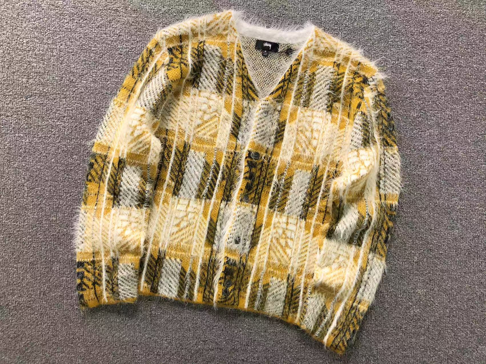 Stüssy Hairy Plaid com textura peluda