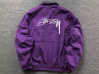 Jaqueta Corta Vento Roxo Dupla Face Stussy