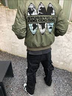 jaqueta bomber Stussy x Comme des Garçons