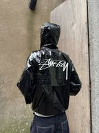 jaqueta Stussy Beach Shell Wrinkled Nylon